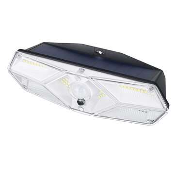 104LED Solar Powered Wall Light PIR Motion Security Flood Lamp Outdoor Light