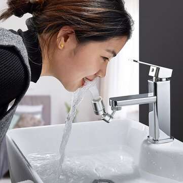 1080 Degree Swivel Kitchen Faucet Aerator Universal Rotating Toilet Splash-proof Filter Faucet Head