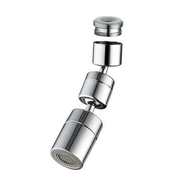 1080 Degree Swivel Kitchen Faucet Aerator Universal Rotating Toilet Splash-proof Filter Faucet Head