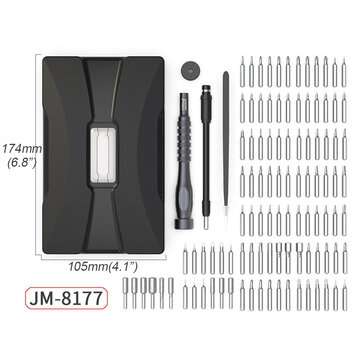 106 In 1 Screwdriver Set CRV Torx Slotted Pentalobe Drive Bits Repair Set