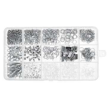 1072Pcs DIY Necklace Bracelet Earrings Set Jewelry Making Kit Handmade Jewelry
