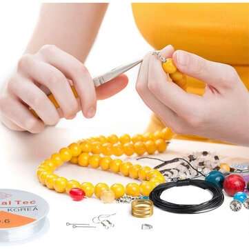 1072Pcs DIY Necklace Bracelet Earrings Set Jewelry Making Kit Handmade Jewelry