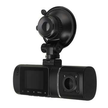 1080P Car DVR Dual Lens Front & Inside Dash Cam 170 G-sensor IR Night Vision HD Camera Recorder