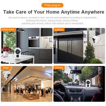 1080P 2.0MP Wireless Battery IP Camera Waterproof Outdoor Rechargeable Batteries Camera Can Use Sola