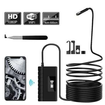 1080P HD Telescoping Wifi Borescope Camera Semi-Rigid Snake Camera USB Borescope I... (LENGTH: 3.5M)