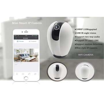 1080P WiFi HD Surveillance Smart White Camera Cloud Wireless IP Camera Intelligent Auto Tracking Of