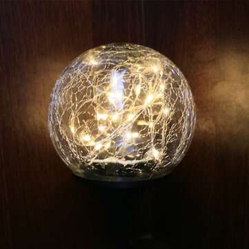 10CM/12CM Outdoor Solar Garden Lamp Crack Ball Grass Lamp Garden Buried Lamp Wa... (DIAMETER: 120MM)