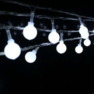 10M 100 LED String Lights 110-220V LED Fairy Lights for Festiv... (PLUG: 110VUSPLUG | COLOR.: WHITE)