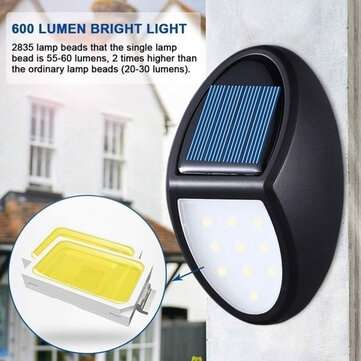 10LED Solar Power Wall Light Waterproof Outdoor Garden Yard Lamp Pathway