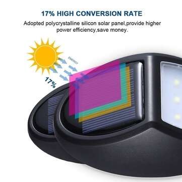 10LED Solar Power Wall Light Waterproof Outdoor Garden Yard Lamp Pathway