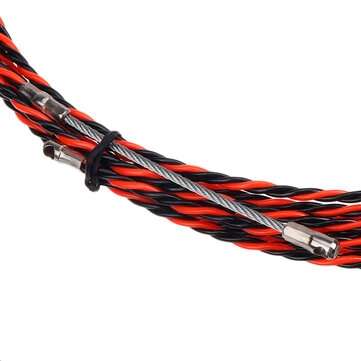 10m Electric Spiral Cable Push Puller Conduit Snake Cable Rodder Fish Tape Wire Guide with Cable Ten