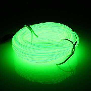 10M EL LED Flexible Soft Tube Wire Neon Glow Car Rope Strip Light Xmas... (COLOR.: FLUORESCENTGREEN)