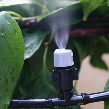 10M Watering Irrigation Fitting Pipe Micro Drip Hose For Garden Plant 10 Dripper