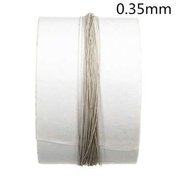 10M Silver Diamond Cutting Wire Saw Blade For Jade Metal Marble DIY Cutting Tool (SIZE: #2)