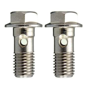 10mm M10x1.25 Chrome Banjo Bolt Brake Caliper Master Cylinder Fitting