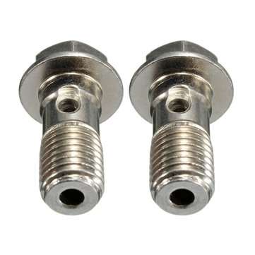 10mm M10x1.25 Chrome Banjo Bolt Brake Caliper Master Cylinder Fitting