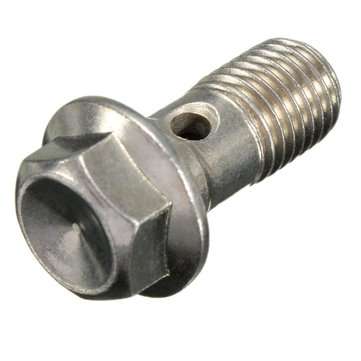 10mm M10x1.25 Chrome Banjo Bolt Brake Caliper Master Cylinder Fitting