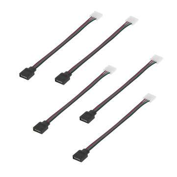10MM RGB 3528 5050 4Pin LED Strip Light Connector Kit PCB Ribbon Cable PCB Clip Adapter Provides Mos