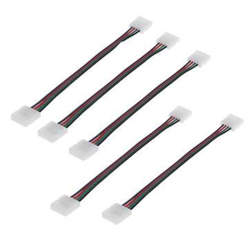 10MM RGB 3528 5050 4Pin LED Strip Light Connector Kit PCB Ribbon Cable PCB Clip Adapter Provides Mos