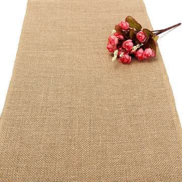 10mx30cm Burlap Table Runners Hessian Roll Fabric Jute Rustic Home Decorations