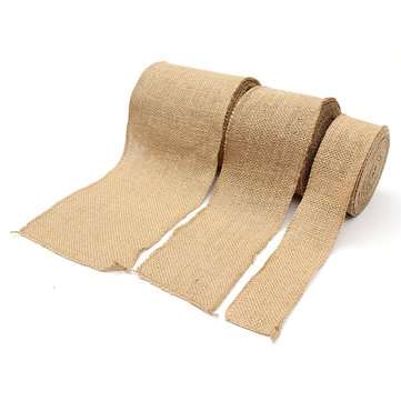 10mx30cm Burlap Table Runners Hessian Roll Fabric Jute Rustic Home Decorations