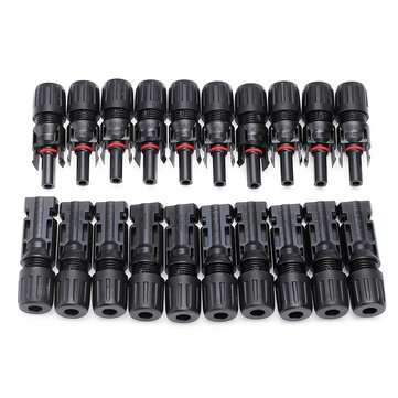 10Pairs MC4 Connector Male And Female MC4 Solar Panel Connector 30A 1000V For PV Cable 2.5/4/6mm Sol