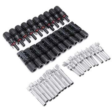 10Pairs MC4 Connector Male And Female MC4 Solar Panel Connector 30A 1000V For PV Cable 2.5/4/6mm Sol