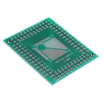 10PCS  QFP/TQFP/FQFP/LQFP64 TQFP100 to DIP Adapter PCB 0.8/0.5mm Converter PCB Board DIP Pin Pitch C