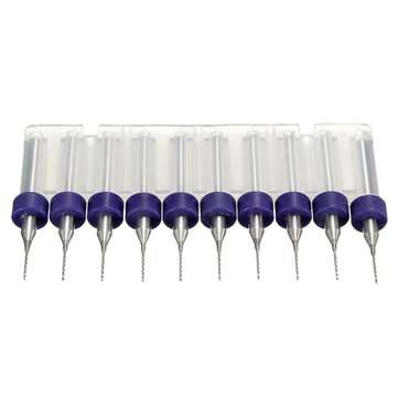 10pcs 0.5mm Mini PCB Drill Bits For CNC Print Circuit Board Tungsten Steel