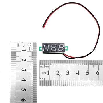 10pcs 0.28 Inch Two-wire 2.5-30V Digital Blue Display DC Voltmeter Adjustable Voltage Meter