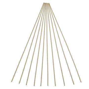10Pcs 1.6mm x 250mm HS221 Brass Welding Rods Brass Brazing Rods