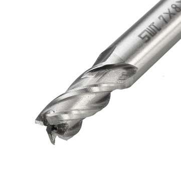 10pcs 1.5-10mm HSS 4 Flute CNC End Mill Cutter Straight Shank End Milling Cutter