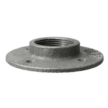 10pcs 1/2 Inch Malleable Iron Floor Flange Steel Iron Pipe Fitting Wall Mount