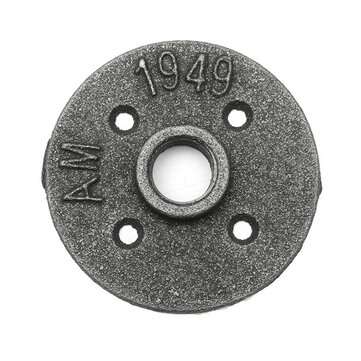 10pcs 1/2 Inch Malleable Iron Floor Flange Steel Iron Pipe Fitting Wall Mount