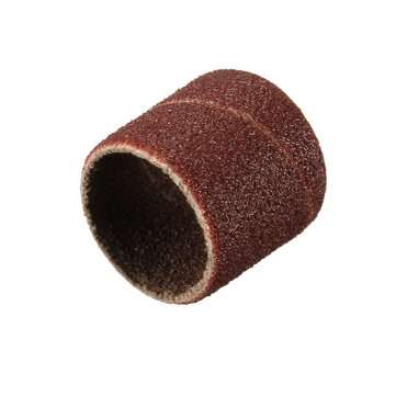 10pcs 1/2 Inch Sanding Drum 60 Grit Sleeves Polishing Bands with 3mm Shank Sanding Drum Mandrel