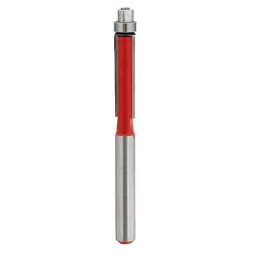 10pcs 1/4 Inch End Dual Flute Wood Edge Flush Trim Router Bit Bearing Cutter