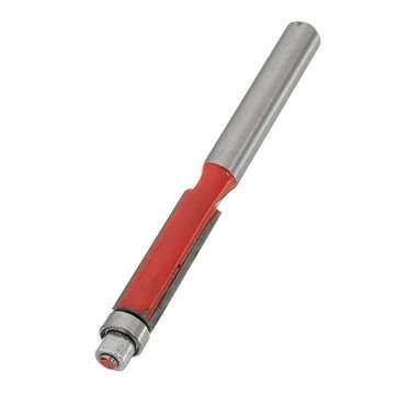 10pcs 1/4 Inch End Dual Flute Wood Edge Flush Trim Router Bit Bearing Cutter