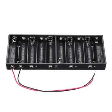 10pcs 10 Slots AA Battery Box Battery Holder Board for 10xAA Batteries DIY kit Case