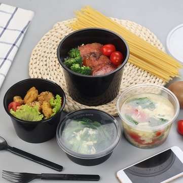 10Pcs 1000ml Microwavable Meal Prep Container Food Storage Reusable Lunch Box
