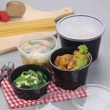 10Pcs 1000ml Microwavable Meal Prep Container Food Storage Reusable Lunch Box