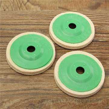 10pcs 100mm Round Wool Buffing Polishing Wheel Felt Pad Buffer Discs