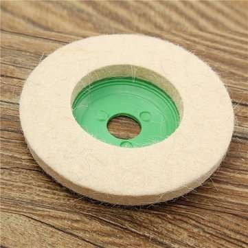 10pcs 100mm Round Wool Buffing Polishing Wheel Felt Pad Buffer Discs
