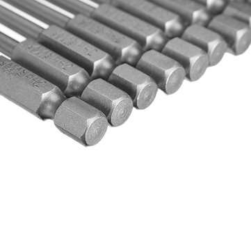 10pcs 100mm*4.0*PH2 Hex Shank Cross Head Magnetic Screwdriver Bits Set