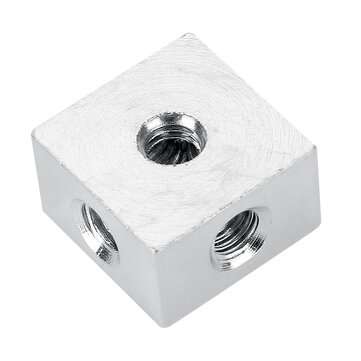 10PCS 10x10x6 Six-Sided Fixed Block Copper Nut DIY Shell Accessories Copper Nickel-Plated Connection