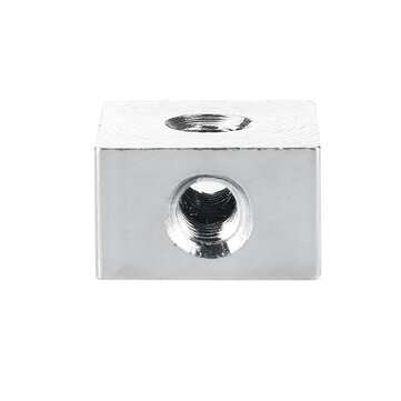 10PCS 10x10x6 Six-Sided Fixed Block Copper Nut DIY Shell Accessories Copper Nickel-Plated Connection
