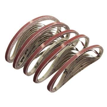 10pcs 10x600mm Sanding Belts 60-600 Grit Abrasive Tools (SIZE: 400)