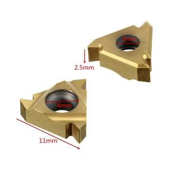 10pcs 11IR A60 Carbide Insert For Turning Tool Holder Boring Bar