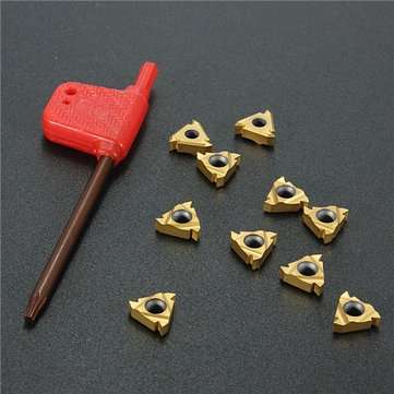 10pcs 11IR A60 Carbide Insert For Turning Tool Holder Boring Bar