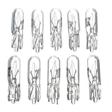 10pcs 12V 1.2W Indicator Motorcycle Car Turn Light Bulbs Small Wedge Clear Finish
