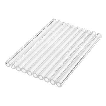 10Pcs 150mm OD 11mm/0.43" Thick Wall Borosilicate Glass Blowing Tube